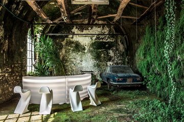 SWING - High polyethylene garden stool by PF Stile - view 3